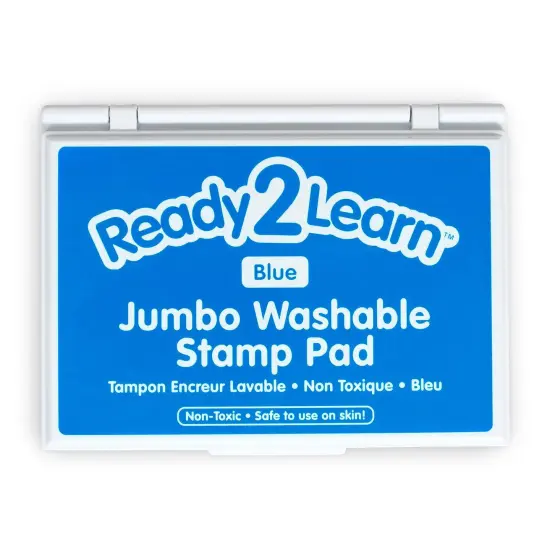 Jumbo Washable Stamp Pad - Blue - 6.2"L x 4.1"W - Pack of 2 {2}