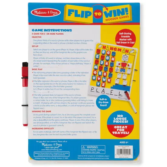 Flip-to-Win Hangman Travel Game, Pack of 2 {2}
