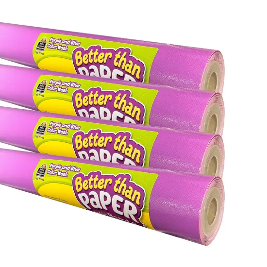 Better Than Paper Bulletin Board Roll, Purple and Blue Color Wash, 4-Pack {1}