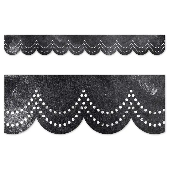 Chalk It Up! Dotted Scallops EZ Border, 48 Feet Per Pack, 3 Packs {3}