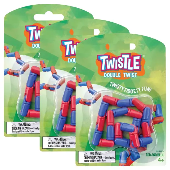 Twistle Double Twist, Red & Blue, Pack of 3 {1}