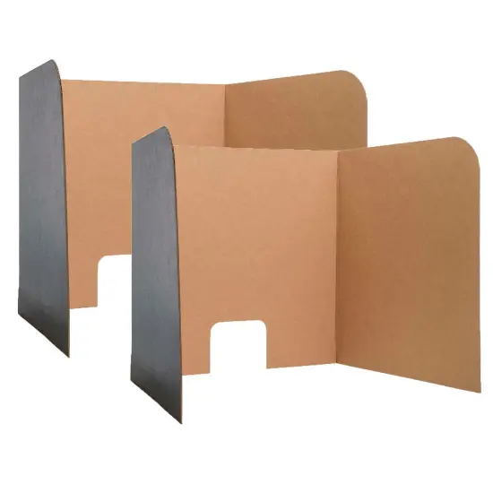 Computer Lab Privacy Screens, Small, 22" x 22.5" x 20", 3 Per Packs, 2 Packs {1}