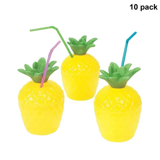 Plastic Pineapple Cup with Lid | Sip in Style | Raheev&reg; {1}