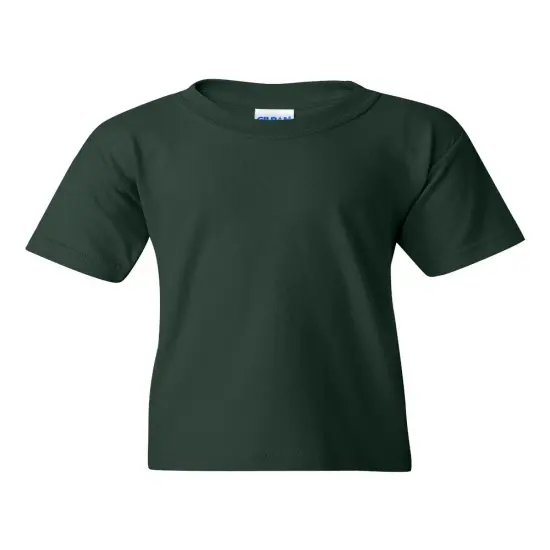 Gildan&reg; Heavy Cotton Youth Crewneck Short Sleeve T-Shirt - 5000B Forest green {2}