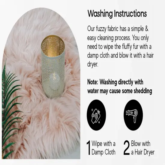 FabricLA | Faux Fur Fabric Square | Pre-Cut Shaggy | Fake Fur Fabric | DIY, Craft Fur Decoration, Fashion Accessory, Hobby {4}