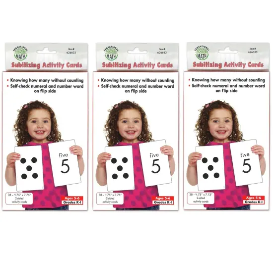 Subitizing Activity Cards, 38 Per Pack, 3 Packs {1}