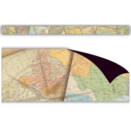Travel the Map Magnetic Border, 24 Feet Per Pack, 3 Packs {2}