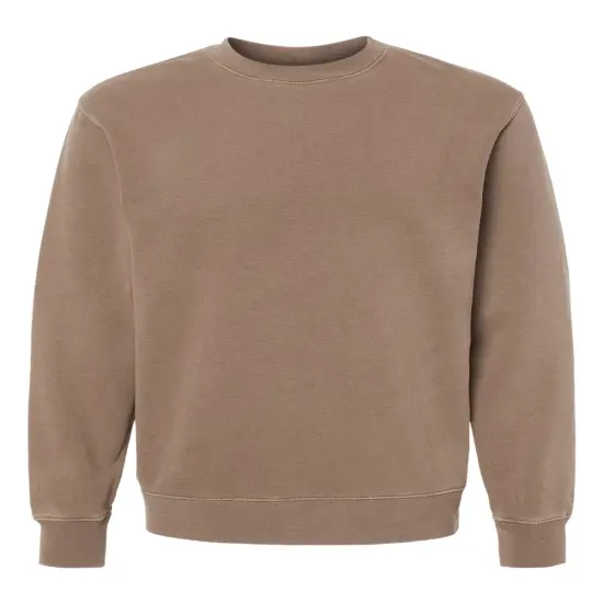 Independent Trading Co&reg; Midweight Pigment Dyed Crewneck Sweatshirt Pigment clay {1}