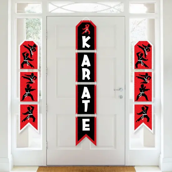 Big Dot of Happiness Karate Master - Hanging Vertical Paper Door Banners - Martial Arts Birthday Party Wall Decoration Kit - Indoor Door Decor {1}