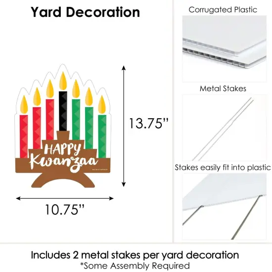 Big Dot of Happiness Happy Kwanzaa - Outdoor Lawn Sign - Yard Sign - 1 Piece {7}