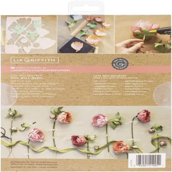 Lia Griffith Paper Stack 8.5"X11" 24/Pkg-Peony {2}