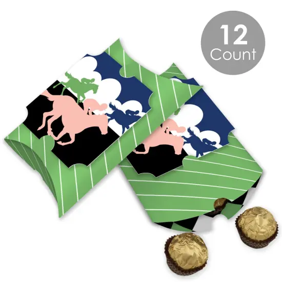 Big Dot of Happiness Kentucky Horse Derby - Favor Gift Boxes - Horse Race Party Large Pillow Boxes - Set of 12 {3}