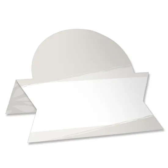 Big Dot of Happiness Champagne Elegantly Simple - Guest Party Favors Tent Buffet Card - Table Setting Name Place Cards - Set of 24 {1}