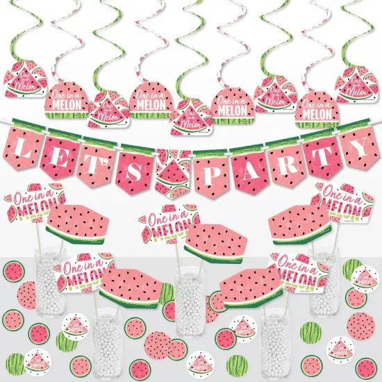 Big Dot of Happiness Sweet Watermelon - Fruit Party Supplies Decoration Kit - Decor Galore Party Pack - 51 Pieces {1}
