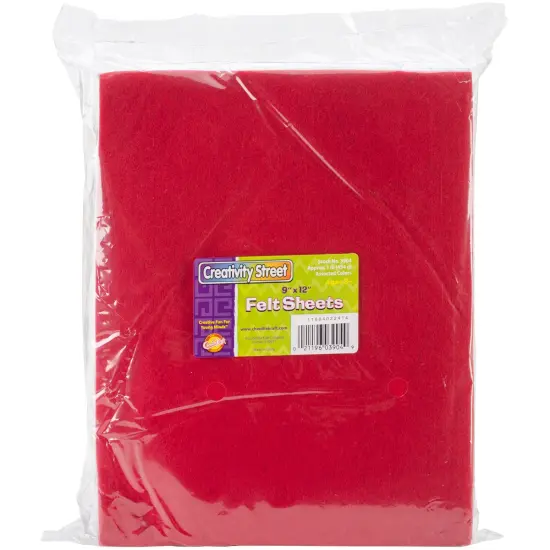 Creativity Street Pound Of Felt Assortment 9"X12" 42/Pkg-Assorted {1}