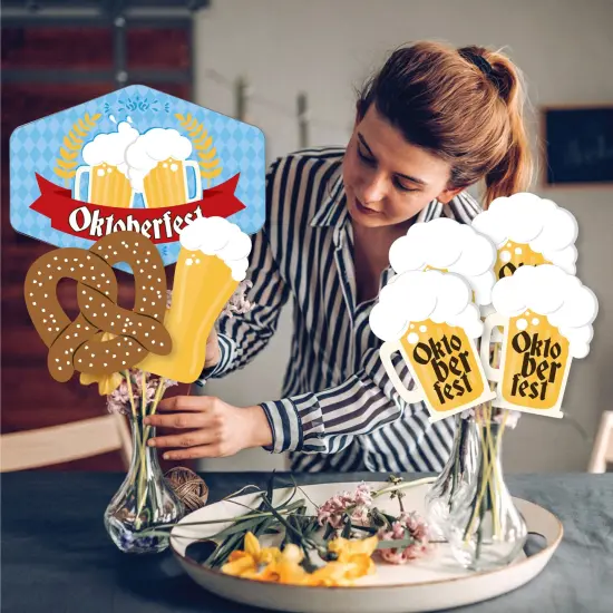 Big Dot of Happiness Oktoberfest - German Beer Festival Centerpiece Sticks - Showstopper Table Toppers - 35 Pieces {4}