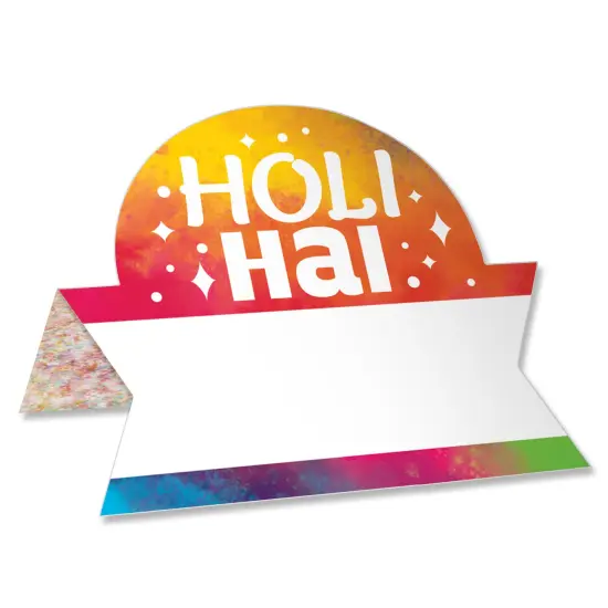 Big Dot of Happiness Holi Hai - Festival of Colors Party Tent Buffet Card - Table Setting Name Place Cards - Set of 24 {1}