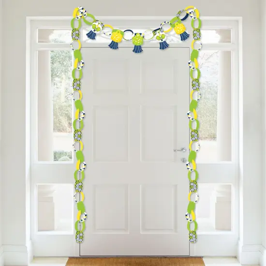 Big Dot of Happiness Let&rsquo;s Rally Pickleball - 90 Chain Links and 30 Paper Tassels Decoration Kit Birthday or Retirement Party Paper Chains Garland 21' {4}