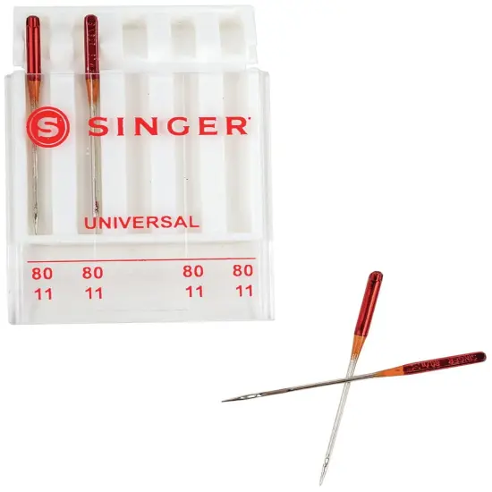 SINGER Universal Regular Point Machine Needles-Size 11/80 4/Pkg {5}