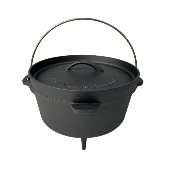 Lehman's Camping NonStick Cookware Set Nitrided Dutch Oven and 10 inch Skillet {7}