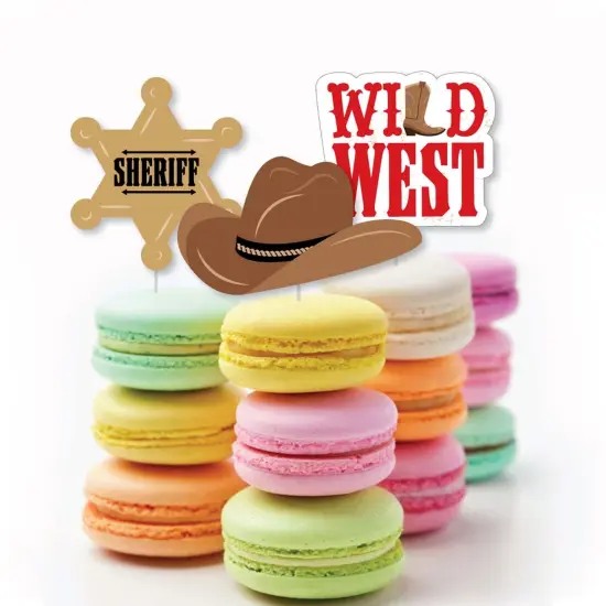 Big Dot of Happiness Western Hoedown - DIY Shaped Wild West Cowboy Party Cut-Outs - 24 Count {4}