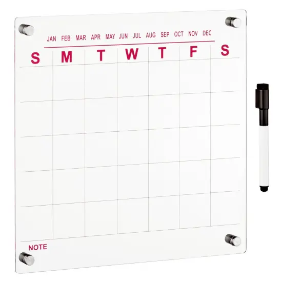 mDesign Square Acrylic Wall Calendar {5}