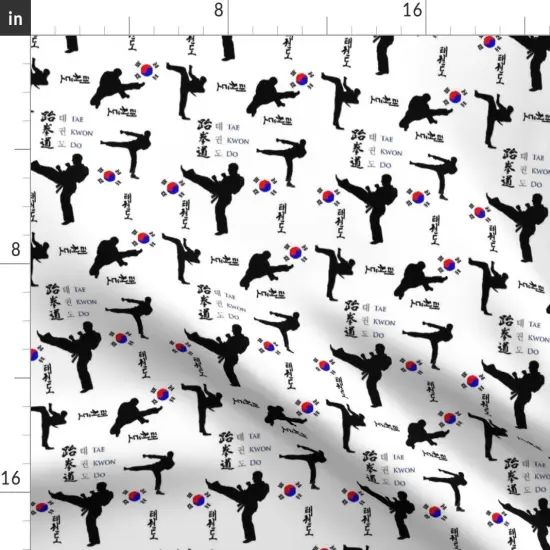 Various Fabrics by the Yard or Fat Quarter Large Print Martial Arts Fitness Health Custom Printed Fabric by Spoonflower {2}