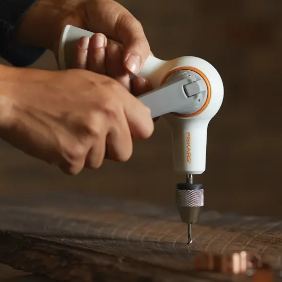 Fiskars Built to DIY Precision Hand Drill-With 4 Bits {5}
