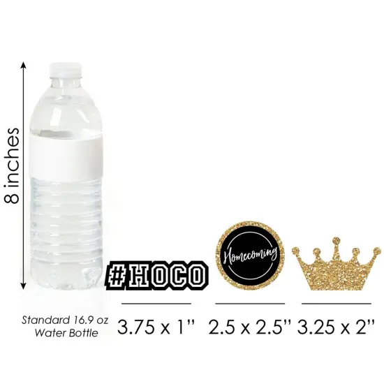 Big Dot of Happiness Hoco Dance - DIY Shaped Homecoming Cut-Outs - 24 Count {6}