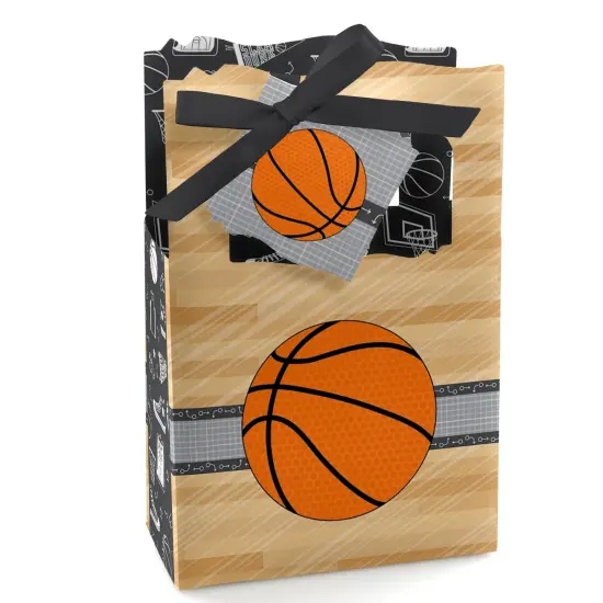 Big Dot of Happiness Nothin' but Net - Basketball - Baby Shower or Birthday Party Favor Boxes - Set of 12 {1}