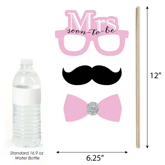 Big Dot of Happiness Omg, You're Getting Married - Engagement Photo Booth Props Kit - 20 Count {6}