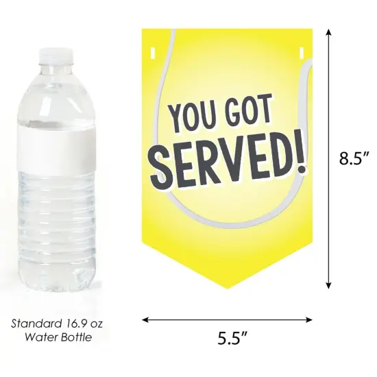 Big Dot of Happiness You Got Served - Tennis - Tennis Ball Party Bunting Banner - Party Decorations - Let's Have A Rally Good Time {3}