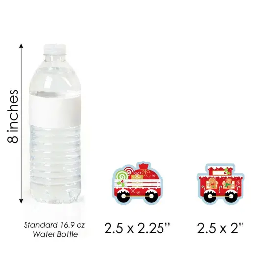 Big Dot of Happiness Christmas Train - DIY Shaped Holiday Party Cut-Outs - 24 Count {7}