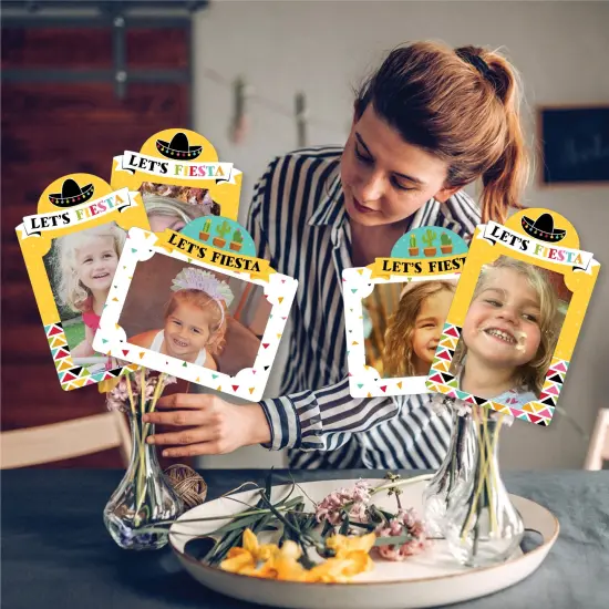 Big Dot of Happiness Let's Fiesta - Fiesta Picture Centerpiece Sticks - Photo Table Toppers - 15 Pieces {3}