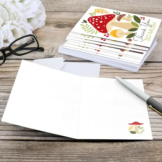 Big Dot of Happiness Wild Mushrooms - Red Toadstool Party Thank You Cards (8 count) {6}