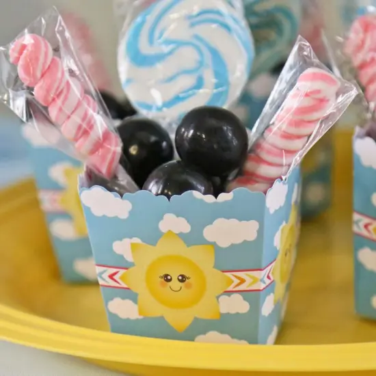 Big Dot of Happiness You are My Sunshine - Party Mini Favor Boxes - Baby Shower or Birthday Party Treat Candy Boxes - Set of 12 {7}