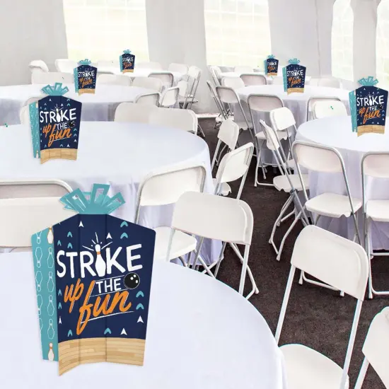 Big Dot of Happiness Strike Up the Fun - Bowling - Table Decorations - Birthday Party or Baby Shower Fold and Flare Centerpieces - 10 Count {6}