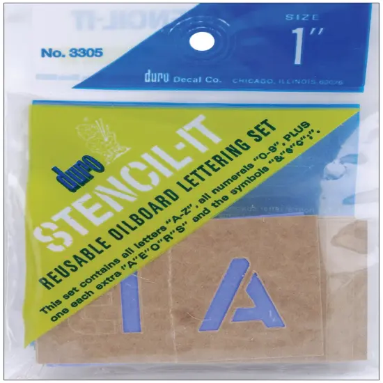 Duro Stencil-It Reusable Lettering Set-1" {1}