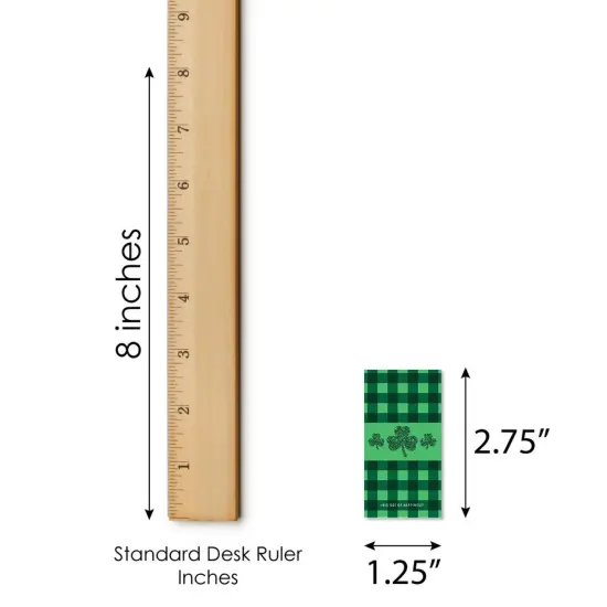 Big Dot of Happiness St. Patrick's Day - Mini Candy Bar Wrapper Stickers - Saint Paddy's Day Party Small Favors - 40 Count {6}