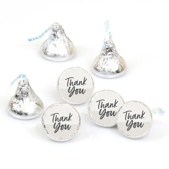 Big Dot of Happiness Champagne Elegantly Simple - Guest Party Favors Round Candy Sticker Favors - Labels Fits Chocolate Candy (1 sheet of 108) {1}