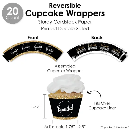 Big Dot of Happiness Reunited - School Class Reunion Party Favors and Cupcake Kit - Fabulous Favor Party Pack - 100 Pieces {6}