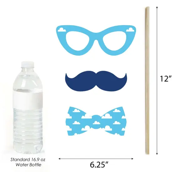 Big Dot of Happiness Taking Flight - Airplane - Vintage Plane Baby Shower or Birthday Party Photo Booth Props Kit - 20 Count {6}