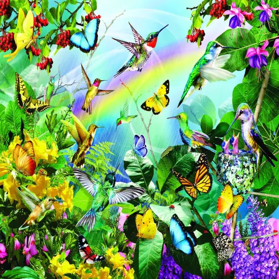 Sunsout Hummingbird Sanctuary 1000 pc Jigsaw Puzzle 35002 {1}