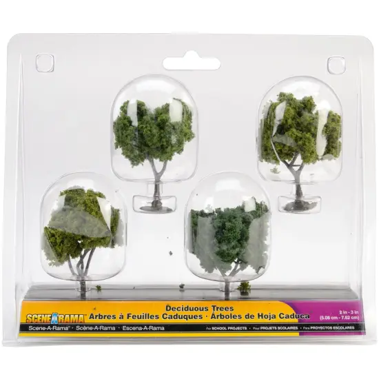 SceneARama Deciduous Trees 4/Pkg-2" To 3" {1}
