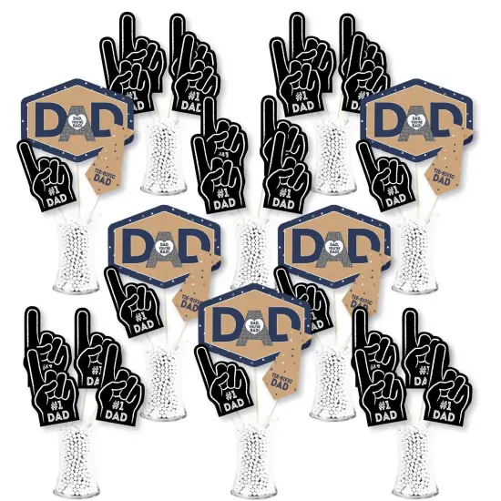 Big Dot of Happiness My Dad is Rad - Father's Day Party Centerpiece Sticks - Showstopper Table Toppers - 35 Pieces {1}