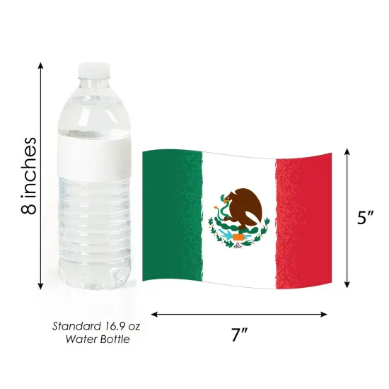 Big Dot of Happiness Viva Mexico - Flag Decorations DIY Mexican Independence Day Party Essentials - Set of 20 {6}