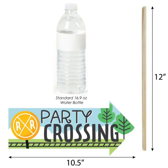 Big Dot of Happiness Funny Cars, Trains, and Airplanes - Transportation Birthday Party Photo Booth Props Kit - 10 Piece {4}