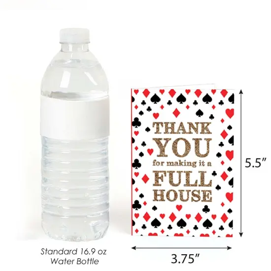 Big Dot of Happiness Las Vegas - Casino Party Thank You Cards (8 count) {4}