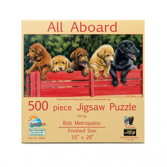Sunsout All Aboard 500 pc Jigsaw Puzzle 53608 {4}
