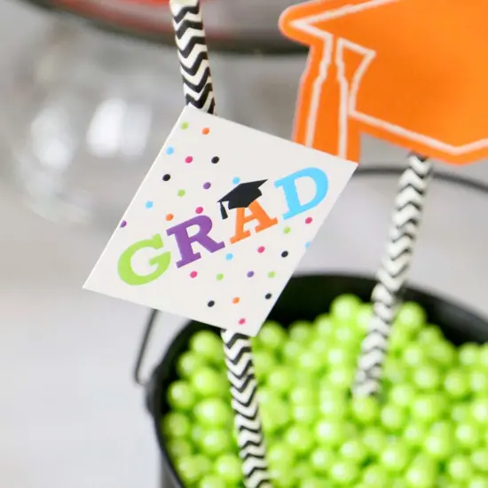 Big Dot of Happiness Hats Off Grad - DIY Shaped Graduation Party Cut-Outs - 24 Count {7}